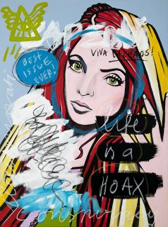 IISHOO Art Agency - Socially involved and inspirational original art under 500 on canvas created with mixed media by Zapedski