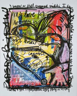 IISHOO Art Agency - Socially engaged original art under 250 on cotton canvas created with Paint Markers by Zapedski about infidelity adultery cheating